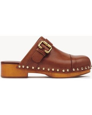 Chloé Jeannette Clog - Brown