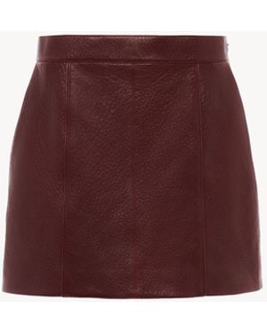 Chloé Straight Mini Skirt - Red
