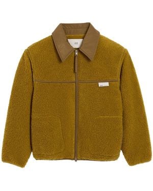 Ami Paris Boxy Fleece Jacket - Green