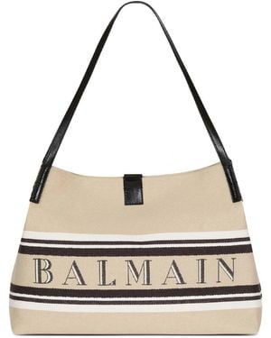 Balmain Release Canvas Shopper - Metallic