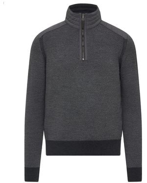 Belstaff Kilmington Quarter Zip Jumper - Grey