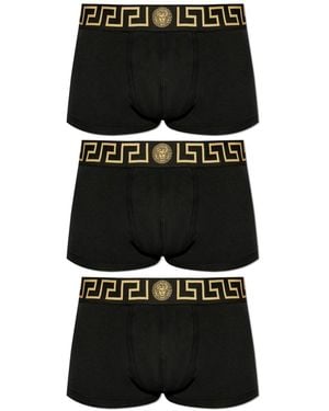 Versace Tri-pack Greca Trunk - Black