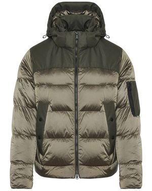 Paul & Shark Iridescent Re-goose Down Jacket - Green