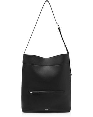 Tom Ford Grain Leather Bucket Bag - Black