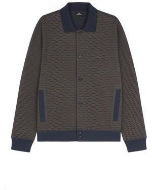 Paul Smith Ps Jersey Cardigan - Black
