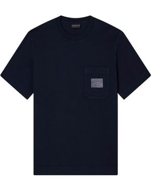 Emporio Armani Pocket Detail T Shirt - Blue