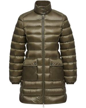 Moncler Genet Long Coat - Green