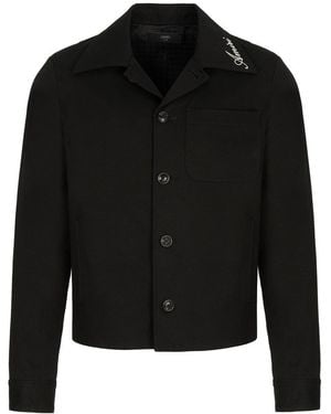 Amiri Script Collar Jacket - Black