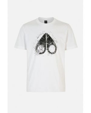 Moose Knuckles Icebreak Logo T Shirt - White