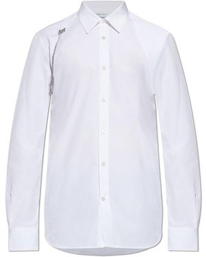 McQueen T Chain Harness Shirt - White