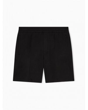 Emporio Armani Branded Jersey Shorts - Black