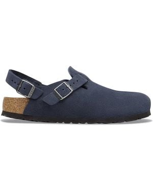 Birkenstock Tokio Suede Leather - Blue