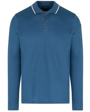 Paul & Shark X Soft Piquet Ls Polo - Blue