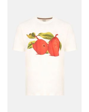 Paul Smith Pears Print T Shirt - White