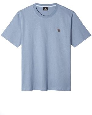 Paul Smith Ps Regular Fit Zebra T Shirt - Blue