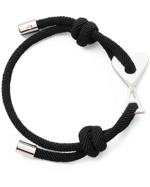 Ami Paris Adc Cord Bracelet - Black