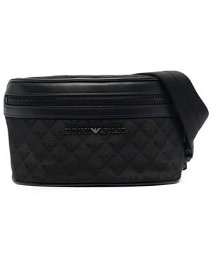 Emporio Armani Branded Belt Bag - Black