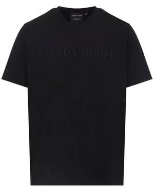 Canada Goose Vantage T Shirt Embroidery Logo - Black