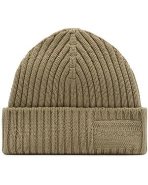 Givenchy Ribbed Wool Beanie - Green