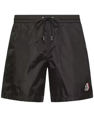 Moncler Archive Logo Swimshorts - White