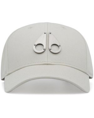 Moose Knuckles Logo Icon Cap - White