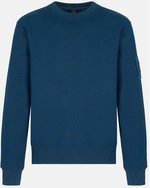 Moose Knuckles Hartsfield Crew Sweatshirt - Blue