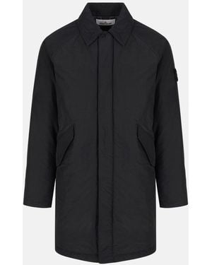 Stone Island Long 7100002 Coat - Black