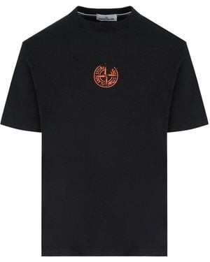 Stone Island Compass 2100001 T Shirt - Black