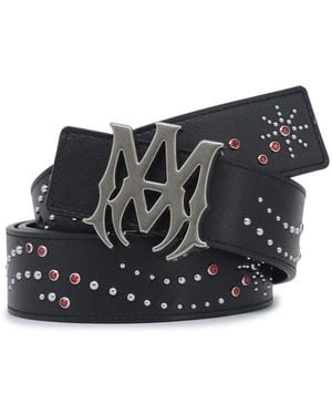 Amiri Ma Stud 4cm Belt - Black