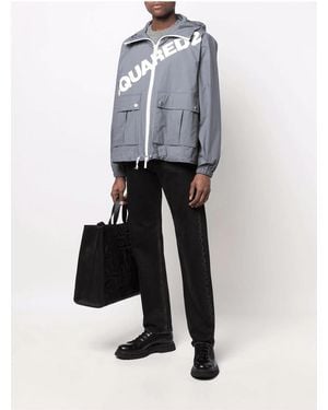 DSquared² Branded Windbreaker - White
