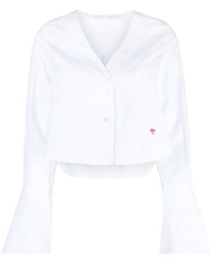 Palm Angels Baseball Blouse - White