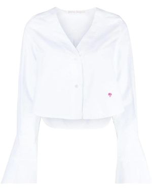 Palm Angels Baseball Blouse - White