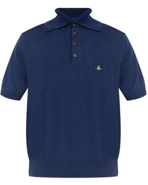 Vivienne Westwood Alex Knitted Polo - Blue