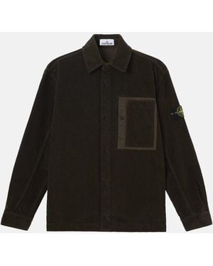 Stone Island Corduroy 1200016 Overshirt - Black
