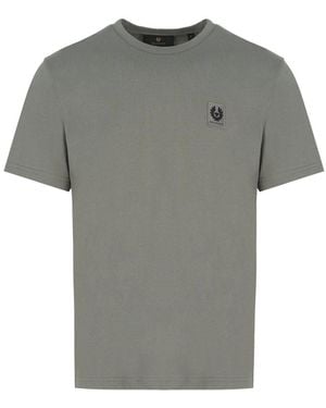 Belstaff Patch Logo T Shirt - Grey