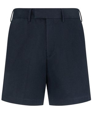 Tom Ford Japanese Brushed Cotton Shorts - Blue
