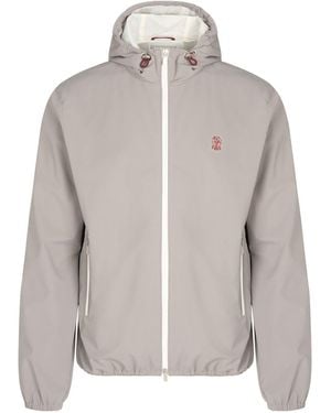 Brunello Cucinelli Water Resistant Hooded Jacket - Grey