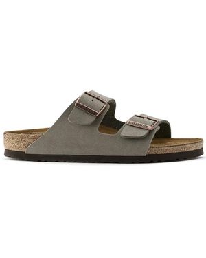Birkenstock Arizona Birko-flor Nubuck - Brown