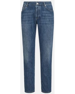 Brunello Cucinelli Mid Wash Denim Jeans - Blue