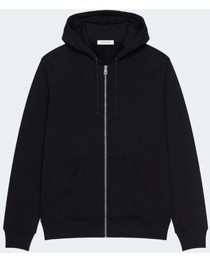 Givenchy Back Branding Zip Hooded Top - Blue
