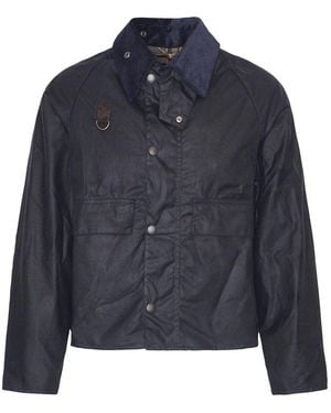 Barbour Spey Wax Jacket - Blue