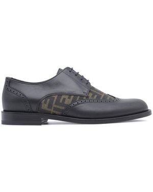 Fendi Ff Insert Derby - Grey