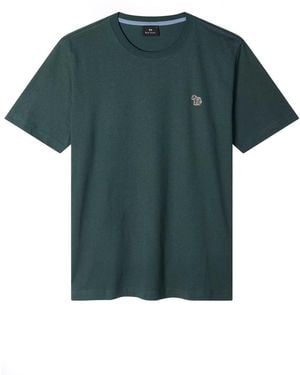 Paul Smith Ps Regular Fit Zebra T Shirt - Green