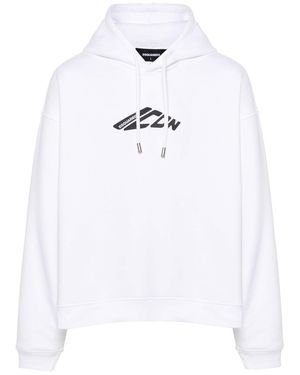 DSquared² Icon Relax Fit Hoodie - White