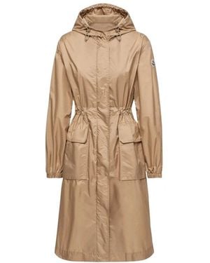 Moncler Hiengos Long Parka - Natural