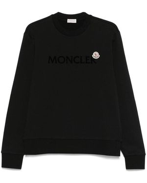 Moncler Flock Logo Sweatshirt - Black