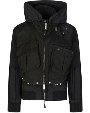 DSquared² Multi Pocket Hooded - Black