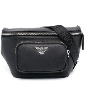 Emporio Armani Branded Belt Bag - Black