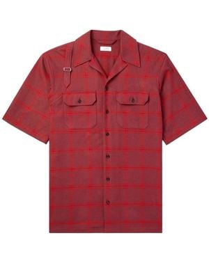 McQueen Harness Hawaiian Shirt - Red