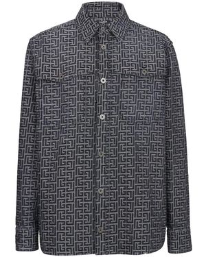 Balmain Casual Shirts - Grey